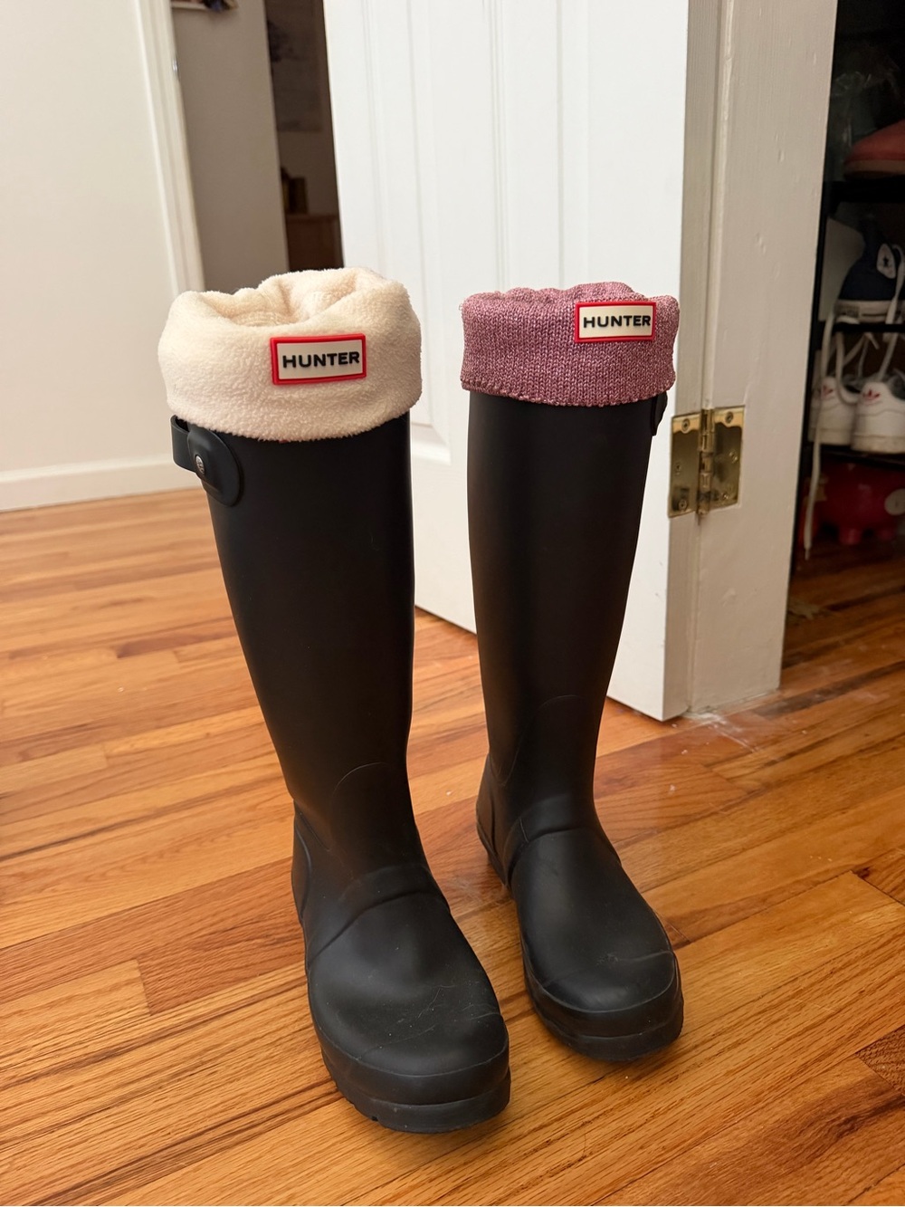 Hunter Black Tall Rain Boots